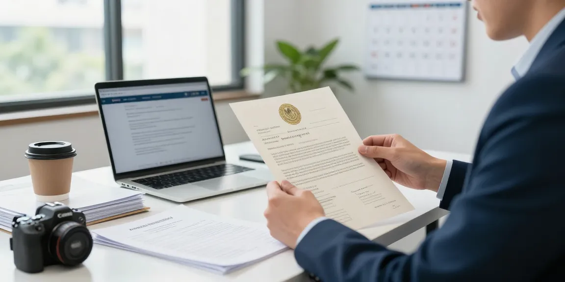 Apostille birth certificates being reviewed by a legal expert in a professional office setting with documents and official seals.