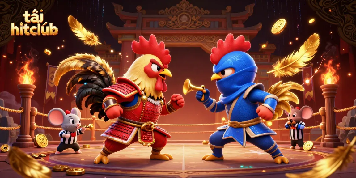 Engage with tải hitclub as roosters clash in a vibrant online casino showdown.