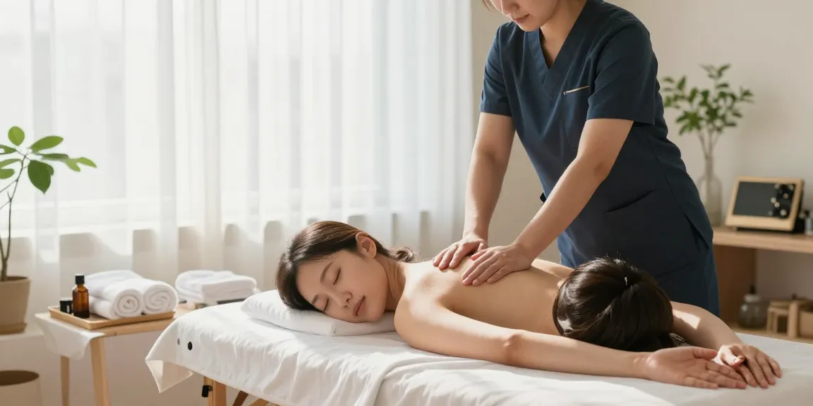 부천출장마사지 providing relaxation in a serene home setting