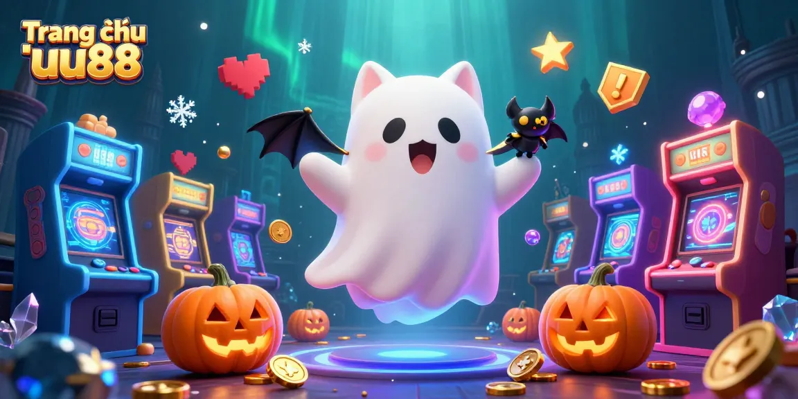 Play exhilarating games at Trang chủ uu88 with a ghost cat and bat in a haunted casino.