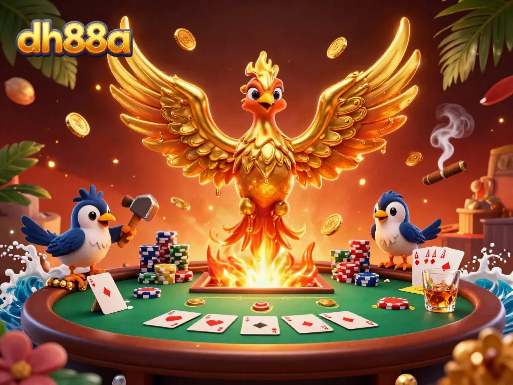 Experience the thrill with dh88a's molten phoenix innovation, illuminating casino gaming!
