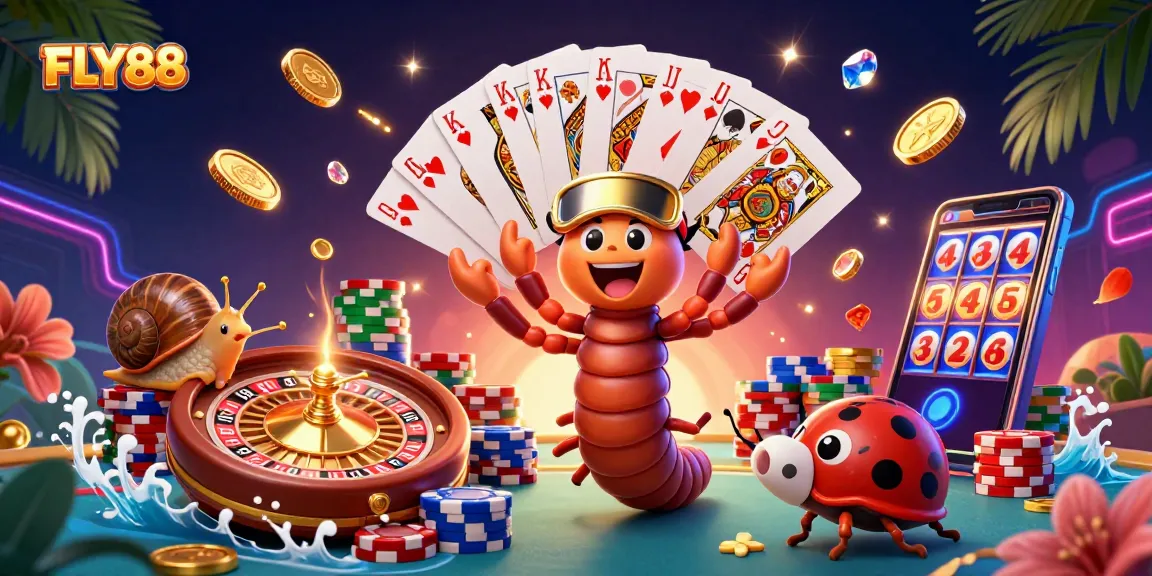 Experience thrilling gameplay at FLY88 with vibrant casino elements and engaging characters.