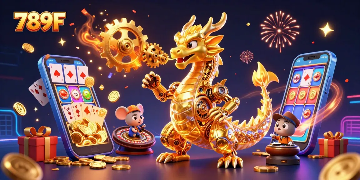 Engage in thrilling gameplay with 789F, where the golden dragon symbolizes winning chances in casino fun!