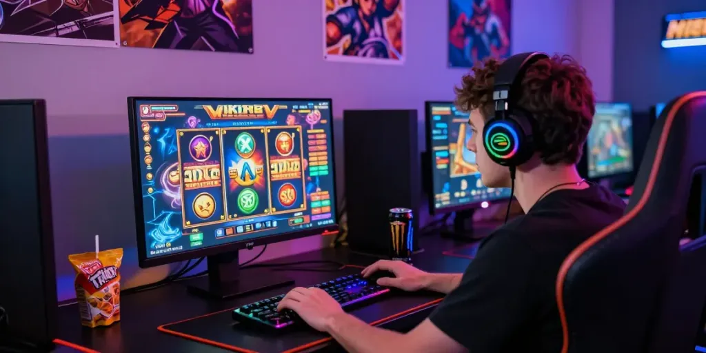 Pengalaman bermain situs slot gacor dengan grafis permainan yang memikat dan fokus pemain.