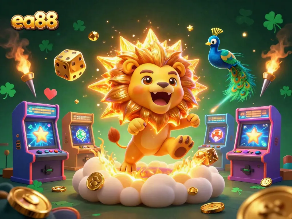 ea88 sử dụng hàng trăm máy game 3D màu sắc rực rỡ trong một không gian huyền bí đầy giải thưởng.