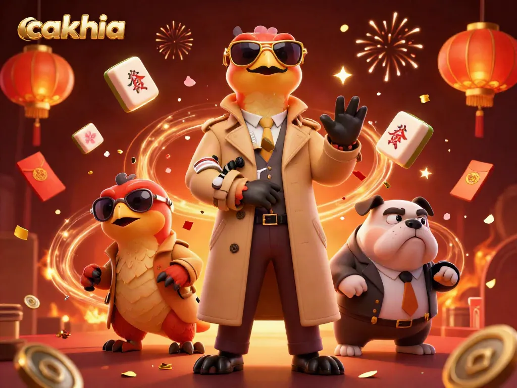 Experience cakhia's immersive entertainment with cartoon raptors entering a casino lounge.