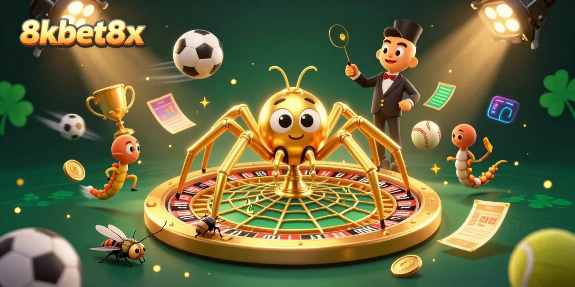 Experience thrilling bets with 8xbet8x at this animated casino scene featuring vibrant characters and dynamic elements.