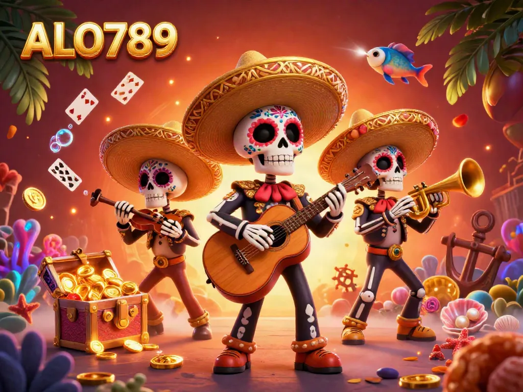 Experience thrilling gameplay at ALO789 with a vibrant mariachi scene filled with dynamic elements.
