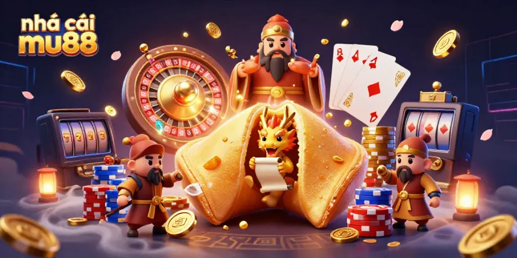 Experience the thrill of winning at nhà cái mu88 with vibrant 3D casino characters and elements.