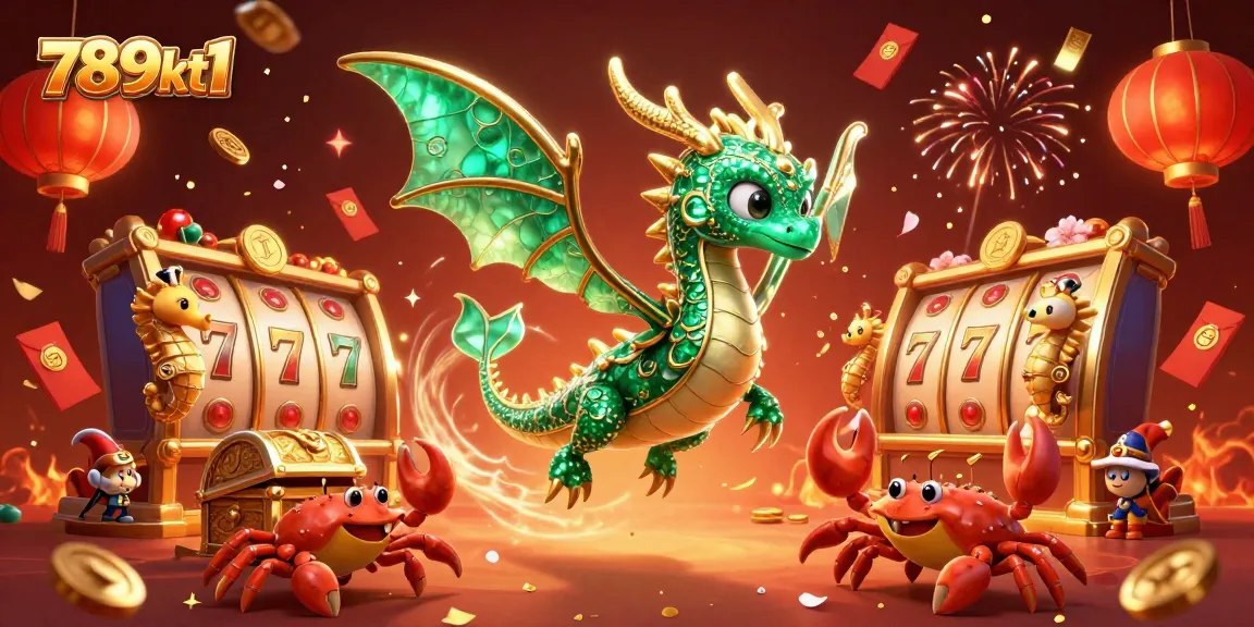 Experience thrilling gameplay with the 789kt1 dragon treasure illustration, featuring vibrant casino elements.