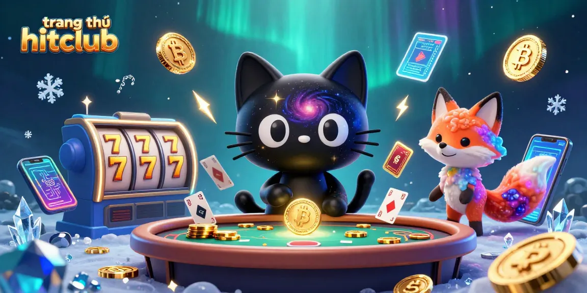 Experience the vibrant energy of trang chủ hitclub as the cosmic casino scene buzzes with action.