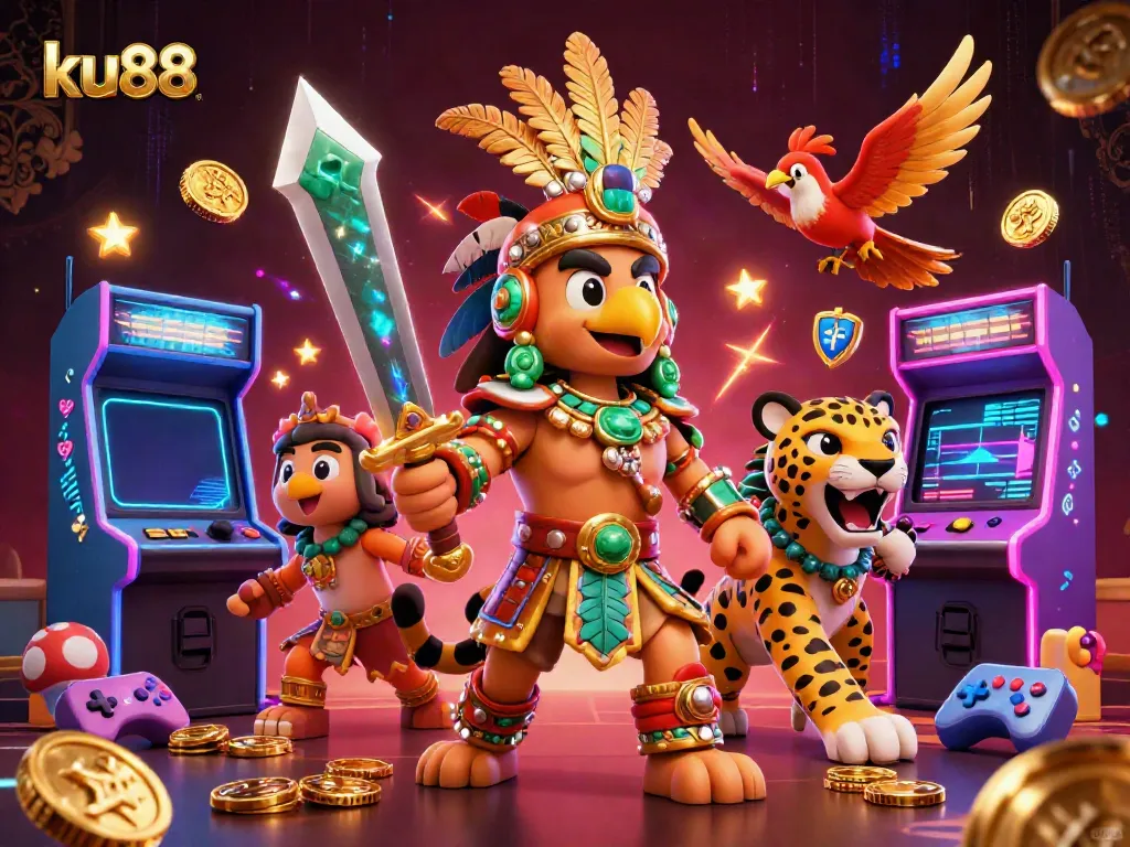 Engage in thrilling gaming adventures at ku88 with Aztec warriors and neon arcade vibes.