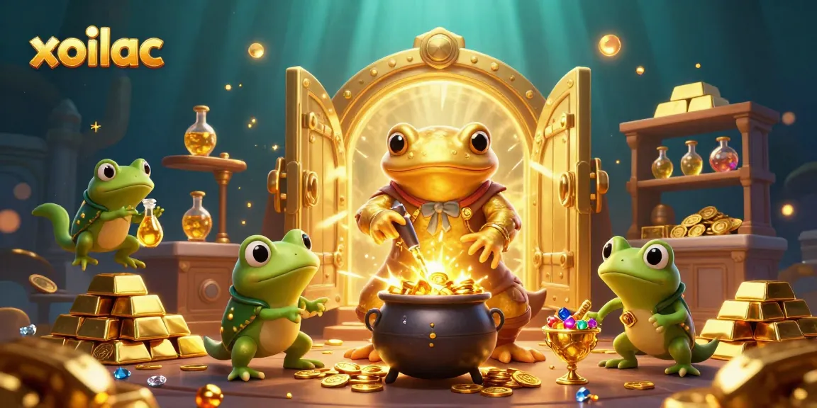 Xoilac transforms base metals into gold coins in this dynamic 3D casino fantasy.