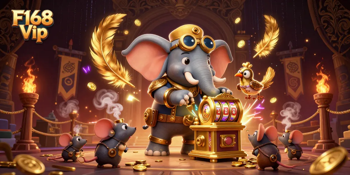 Spin the golden slot machine with F168 Vip and win exciting prizes in a captivating casino atmosphere.