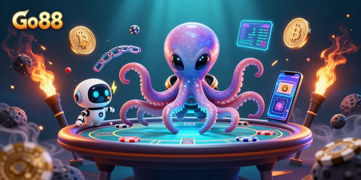 Engage in thrilling gameplay at Go 88 with an alien octopus and crypto treasures