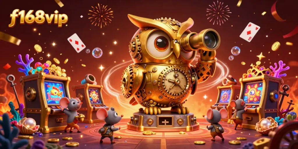 Experience thrilling casino action with f168vip in this vibrant, dynamic illustration of gaming adventures.