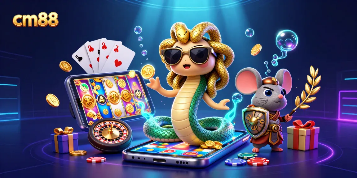 Experience the thrilling excitement of cm88 with fun cartoon Medusa and casino games.