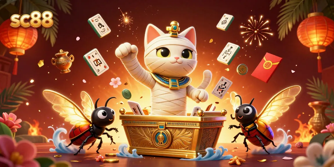 Experience thrilling moments with sc88 as the Egyptian mummy cat unveils casino secrets.