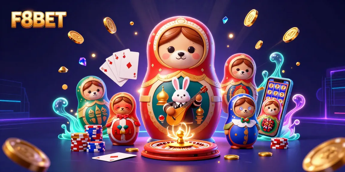 F8BET players winning big at the casino with vibrant 3D elements and enchanting characters.