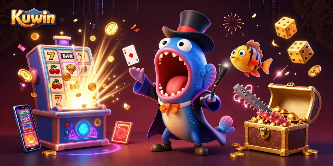 Kuwin offers engaging gameplay with a deep-sea eel magician, anglerfish spotlight, and slot machine riches.