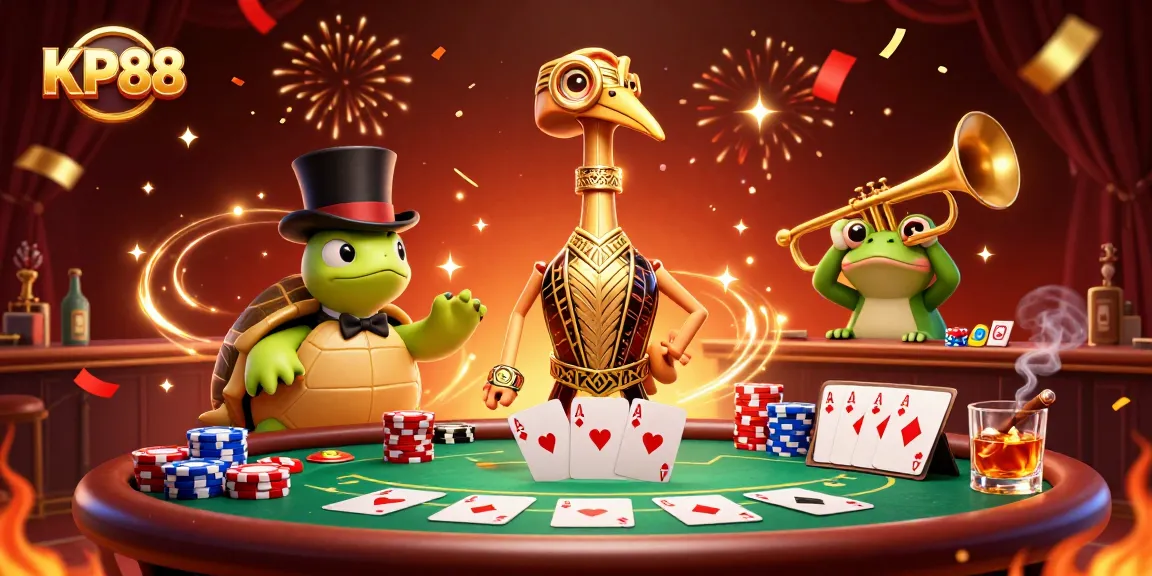 Play at KP88 and win big with vibrant casino elements in an exciting atmosphere.