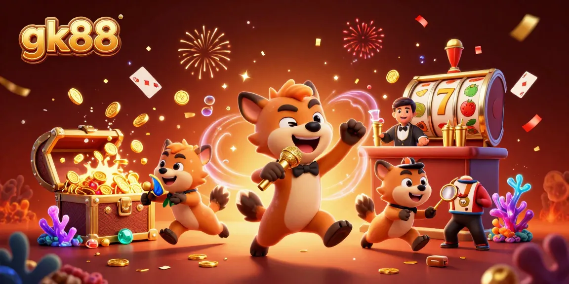 Engage in thrilling casino action at gk88 with vibrant characters and dynamic game elements.