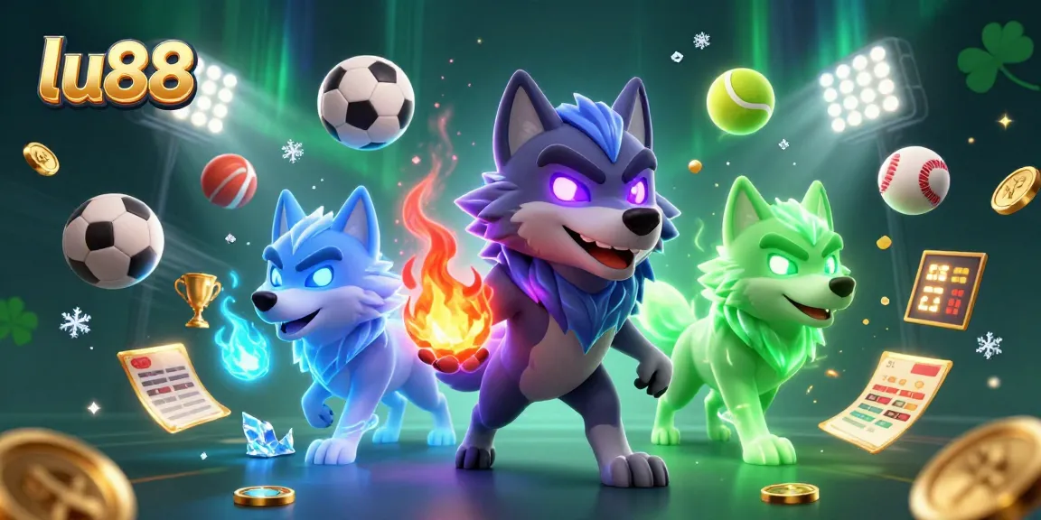 Experience thrilling gaming action at lu88 with dynamic sports elements and glowing energy.