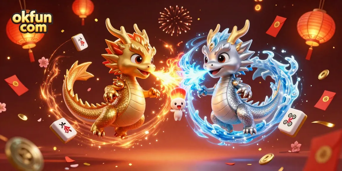 Engage with thrilling moments at okfun com featuring dragons and festive elements.